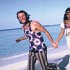 Yoga retreat in tie dyed tank tops - Bahamas Retreat 1969